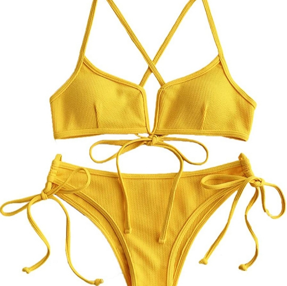 Yellow bikini